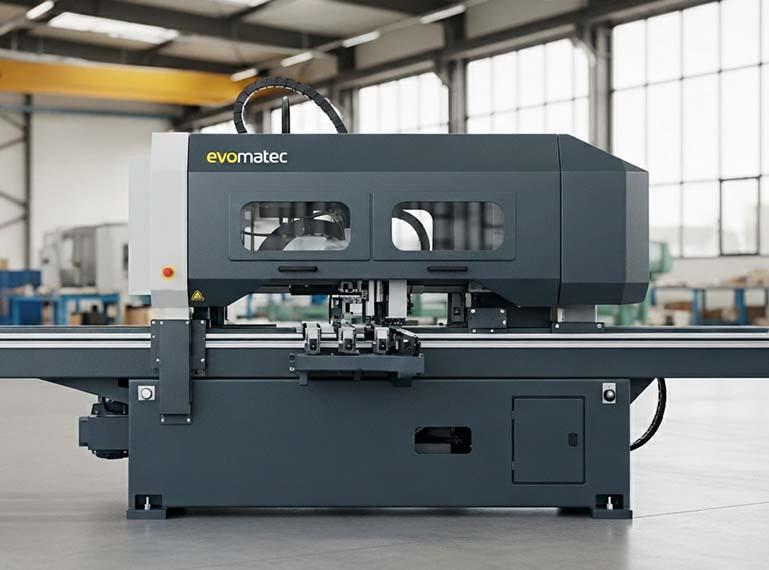 Aluminium profile sawing machine